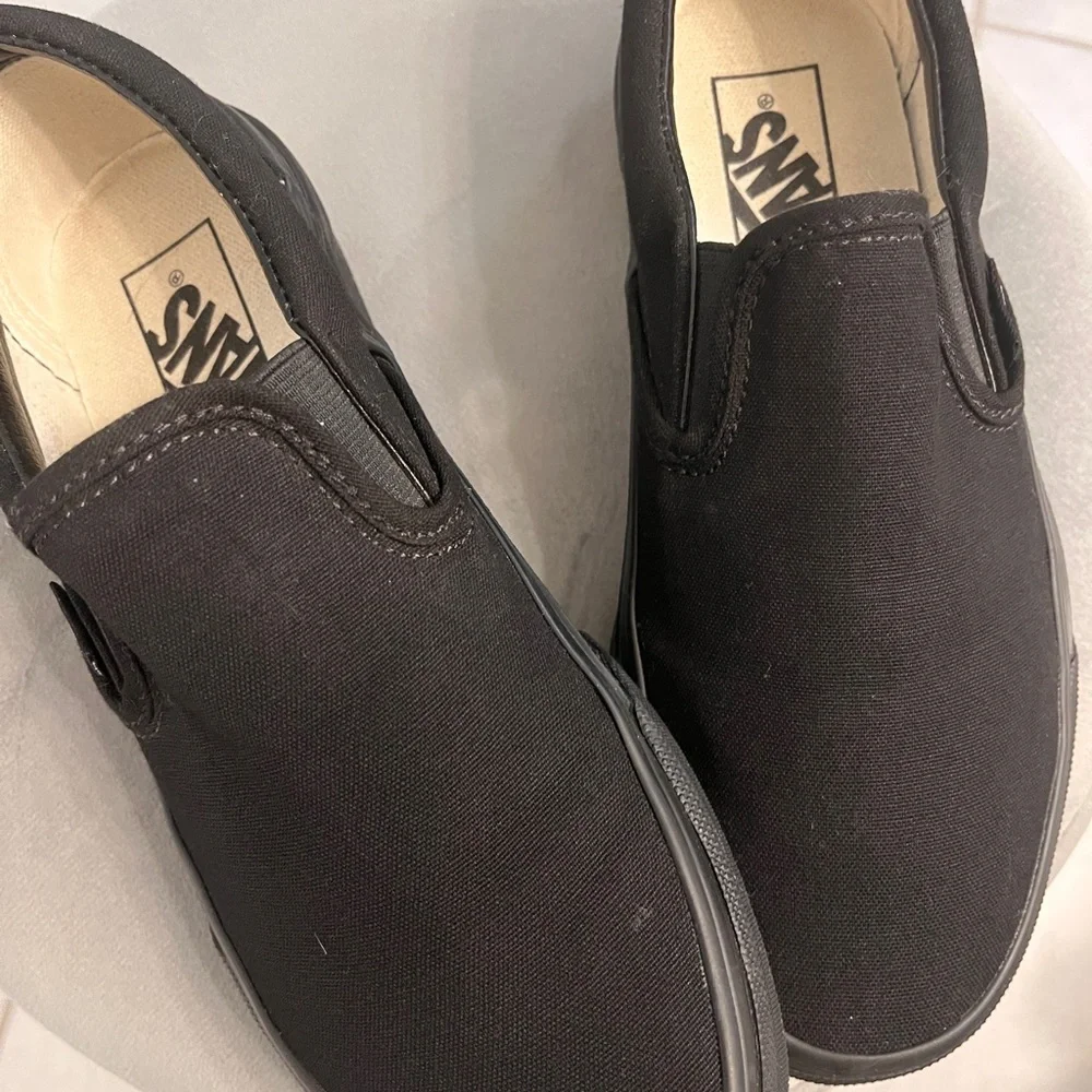Vans Classic Black Slip-On Sneakers - Picture 2 of 5